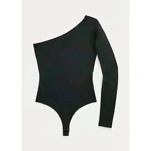 NEW Polo Ralph Lauren Women's L Jersey One-Shoulder Bodysuit • Reg Price $198